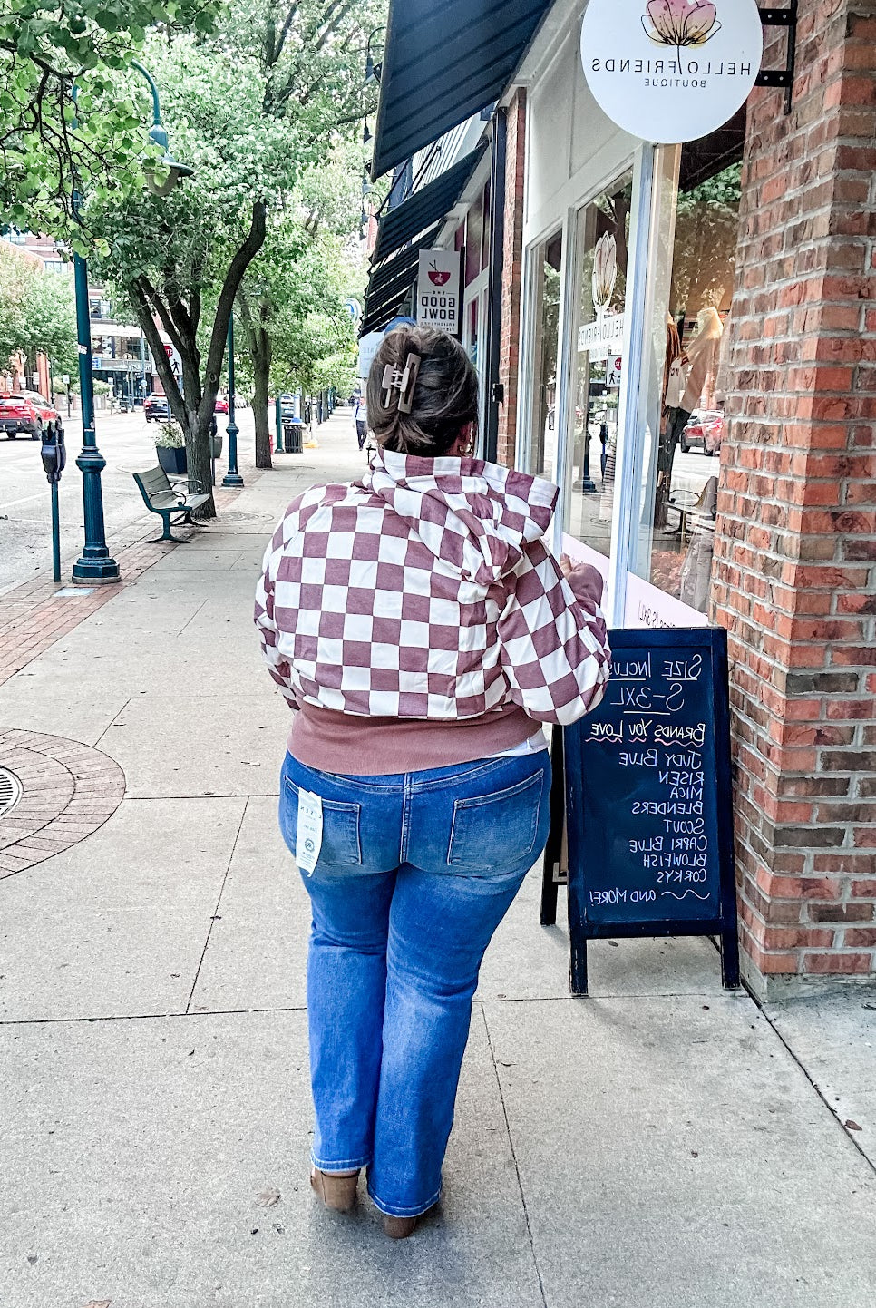 Easy Does It Pullover in Checkered (XS-1XL)-140 Sweaters-Blakeley-Hello Friends Boutique-Woman's Fashion Boutique Located in Traverse City, MI