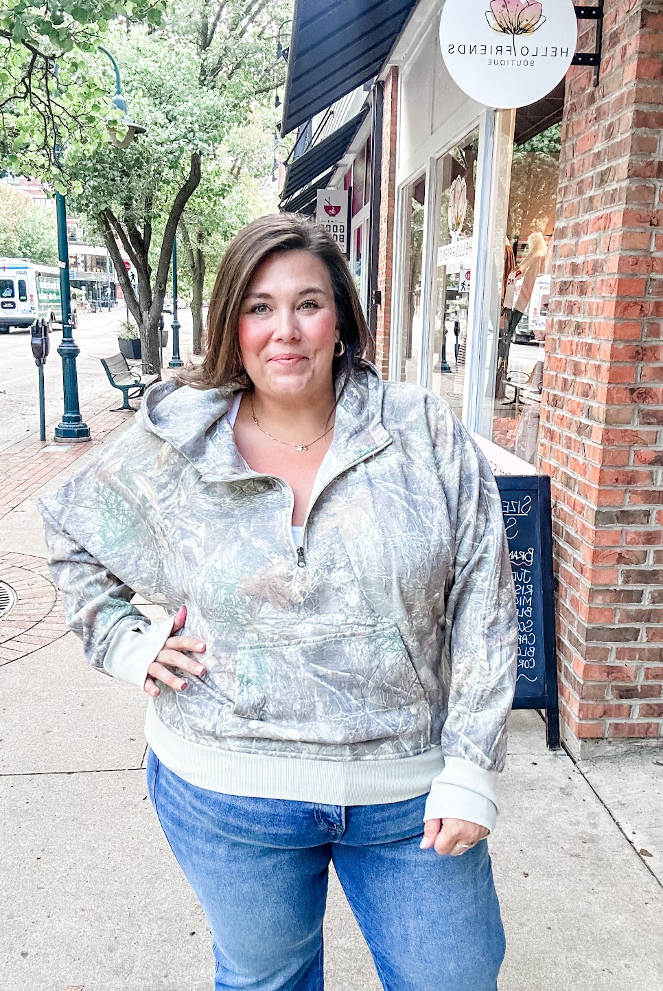 Easy Does It Pullover in Camo (XS-2XL)-140 Sweaters-Blakeley-Hello Friends Boutique-Woman's Fashion Boutique Located in Traverse City, MI