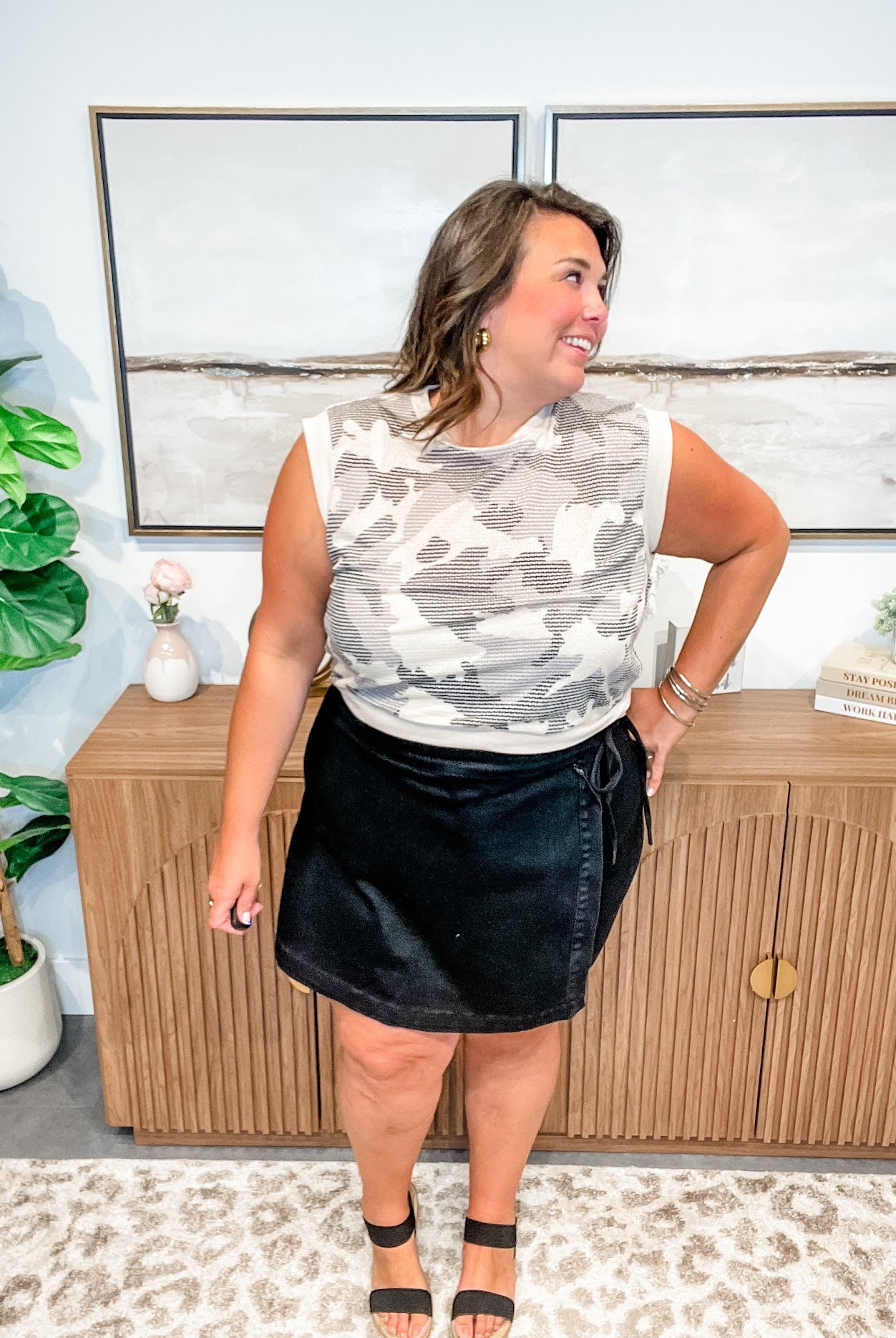 Feels Right Denim Skort (S-3XL)-200 Denim-Judy Blue-Hello Friends Boutique-Woman's Fashion Boutique Located in Traverse City, MI