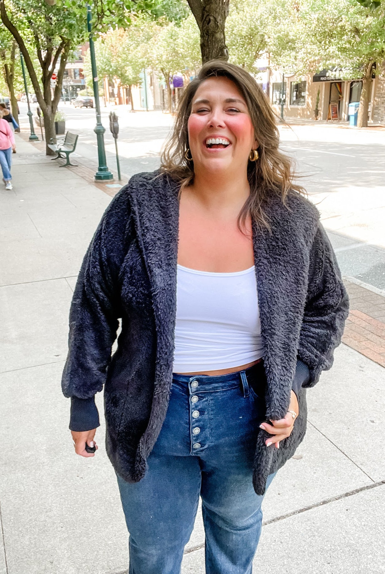 The Aspen Faux Fur Jacket (S/M-L/XL)-110 Long Sleeve-Zenana-Hello Friends Boutique-Woman's Fashion Boutique Located in Traverse City, MI