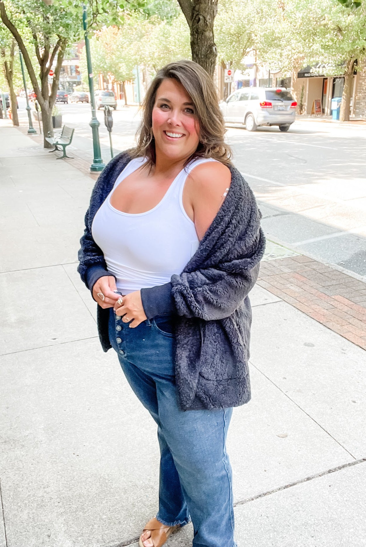 The Aspen Faux Fur Jacket (S/M-L/XL)-110 Long Sleeve-Zenana-Hello Friends Boutique-Woman's Fashion Boutique Located in Traverse City, MI