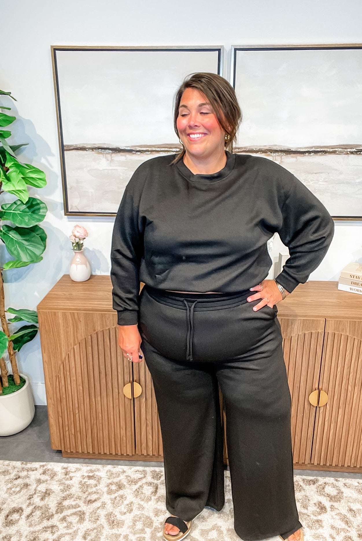 Chic Comfort Scuba Set (S-3XL)-110 Long Sleeves-Zenana-Hello Friends Boutique-Woman's Fashion Boutique Located in Traverse City, MI