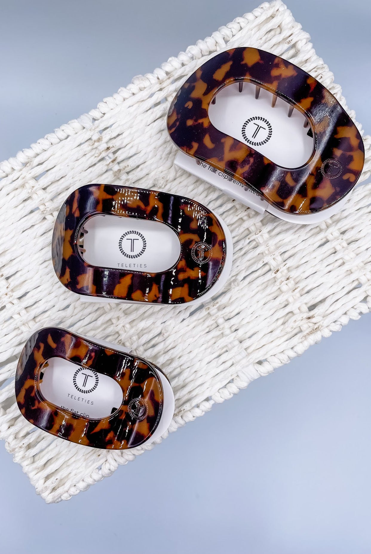 Round Flat Hair Clip | Tortoise-290 Beauty-faire - TELETIES-Hello Friends Boutique-Woman's Fashion Boutique Located in Traverse City, MI