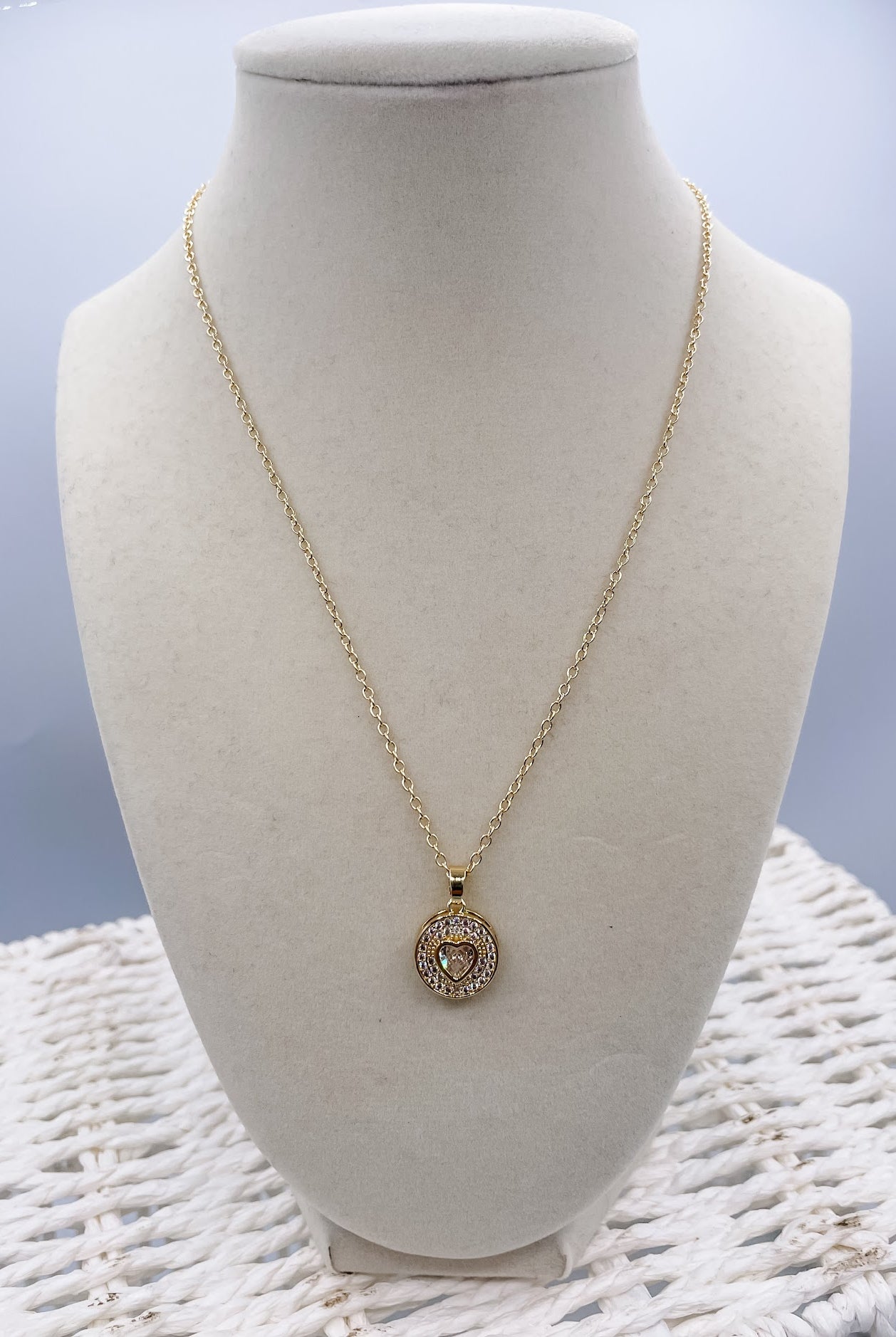 CZ Heart Necklace-240 Jewelry-omgblings-Hello Friends Boutique-Woman's Fashion Boutique Located in Traverse City, MI