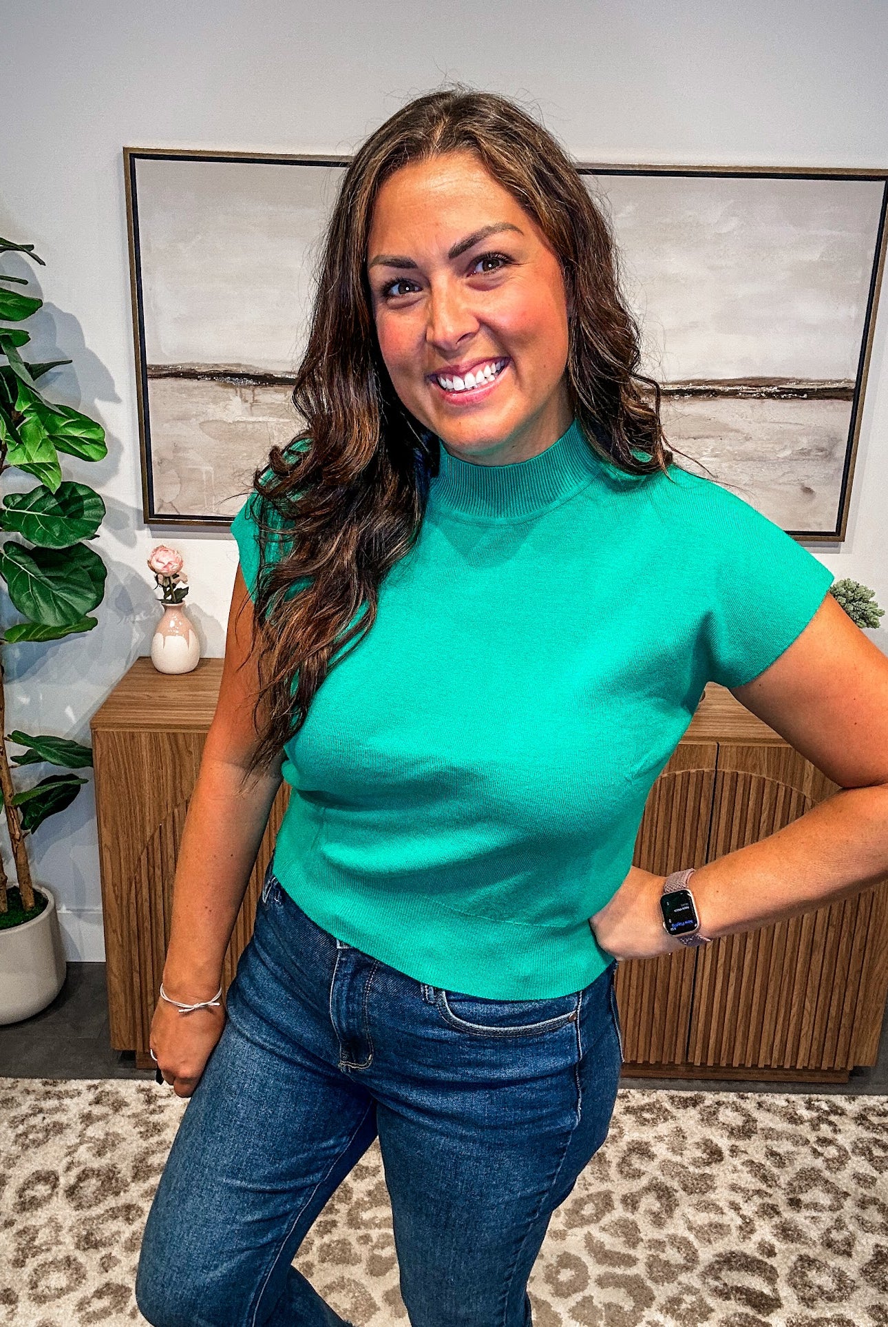 First Look Top in Emerald (S-3XL)-100 Short Sleeve-Sew In Love-Hello Friends Boutique-Woman's Fashion Boutique Located in Traverse City, MI