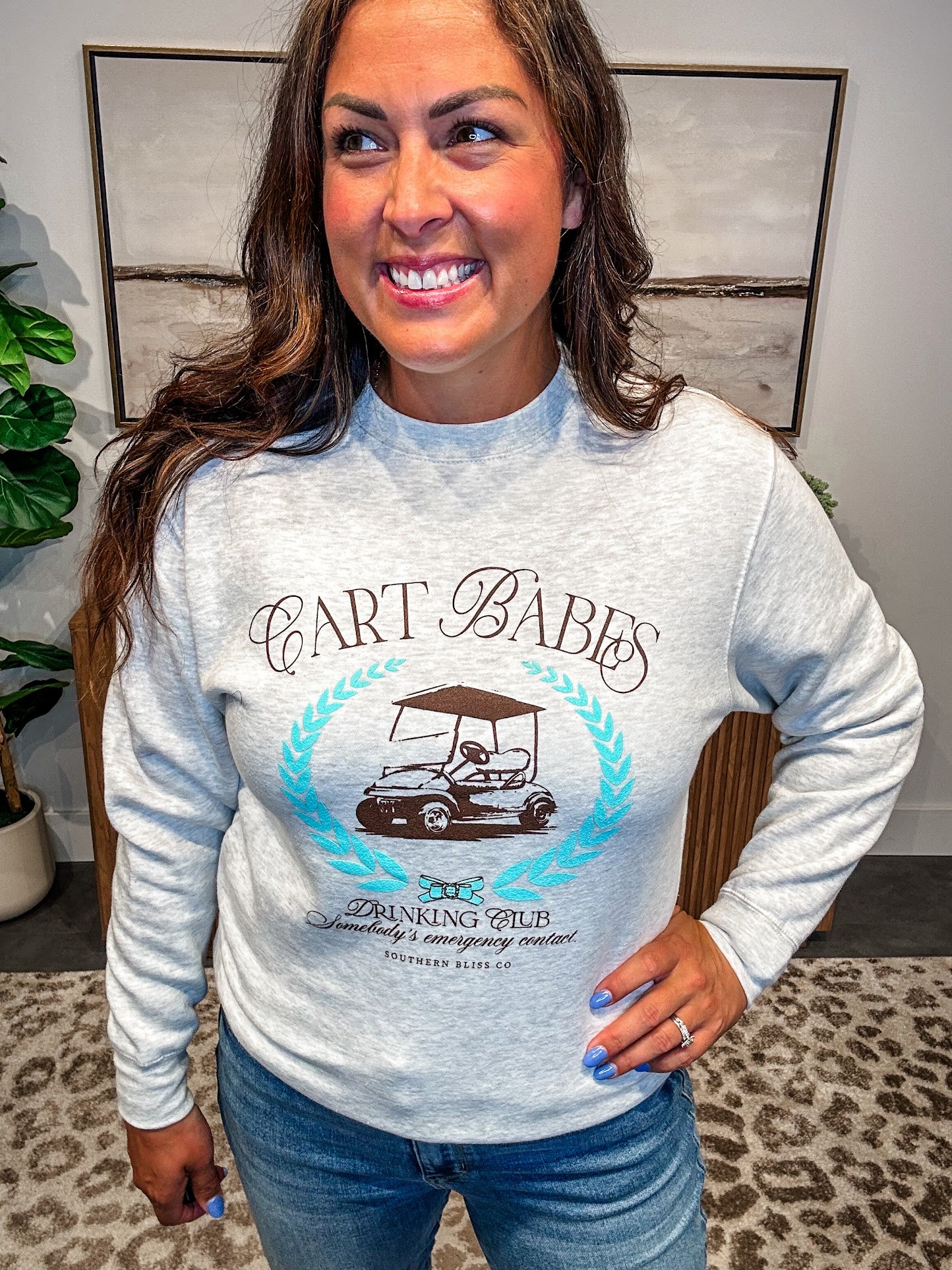 Cart Babes Sweatshirt (S-2XL)-130 Graphic Tees-Southern Bliss Company-Hello Friends Boutique-Woman's Fashion Boutique Located in Traverse City, MI