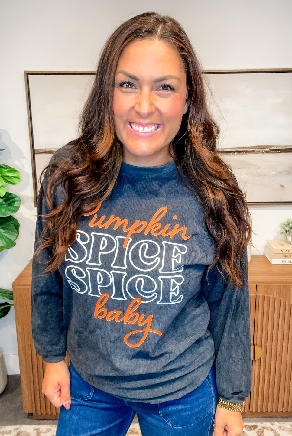Spice & Everything Nice Pullover (S-2XL)-110 Long Sleeve-Lovesoft-Hello Friends Boutique-Woman's Fashion Boutique Located in Traverse City, MI