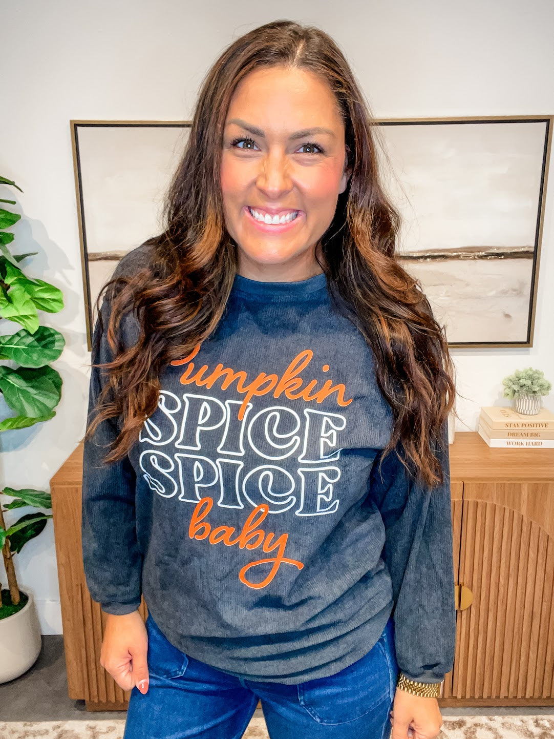 Spice & Everything Nice Pullover (S-2XL)-110 Long Sleeve-Lovesoft-Hello Friends Boutique-Woman's Fashion Boutique Located in Traverse City, MI
