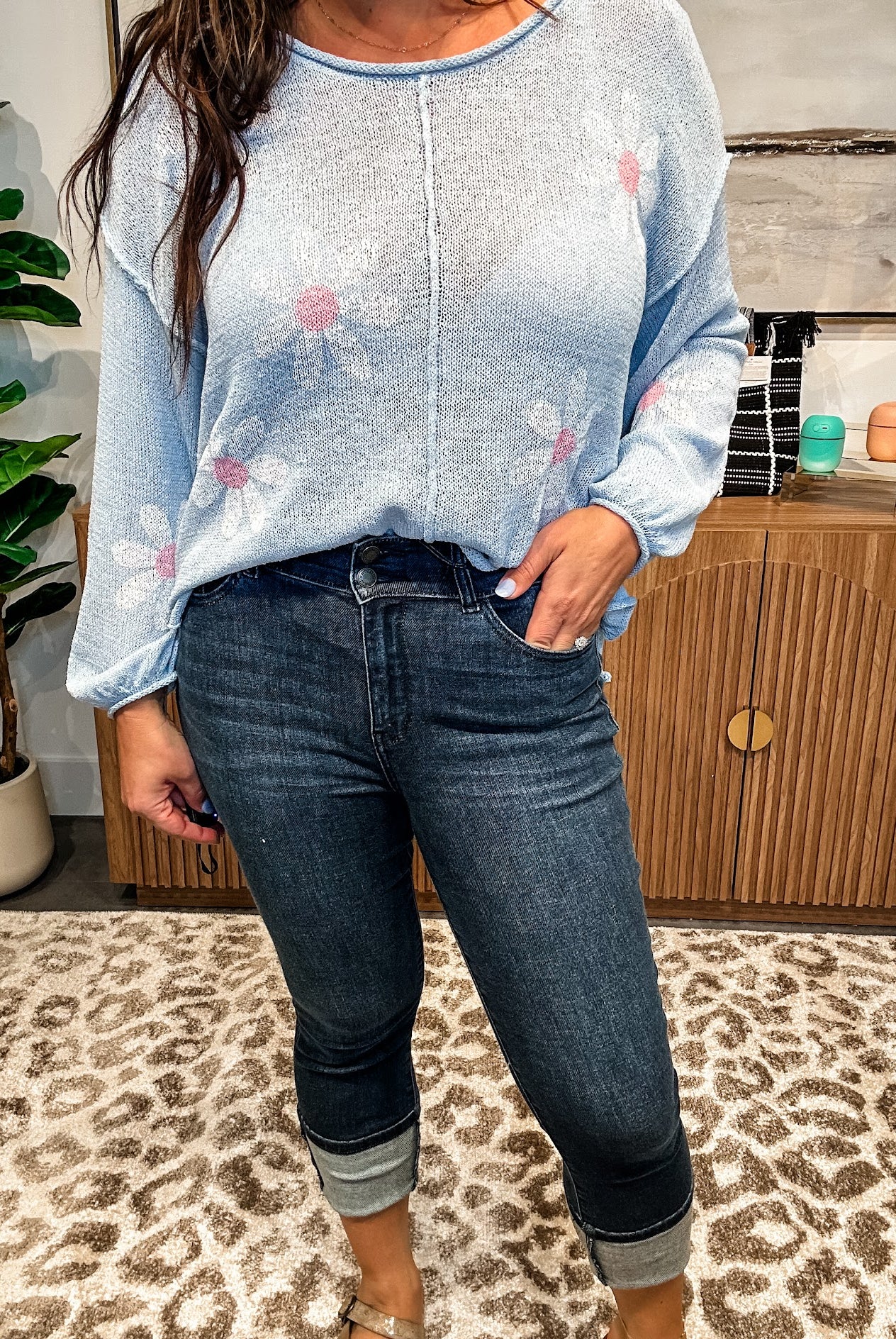 In The Meadows High Waist Capri Denim (0-24W)-200 Denim-Judy Blue-Hello Friends Boutique-Woman's Fashion Boutique Located in Traverse City, MI