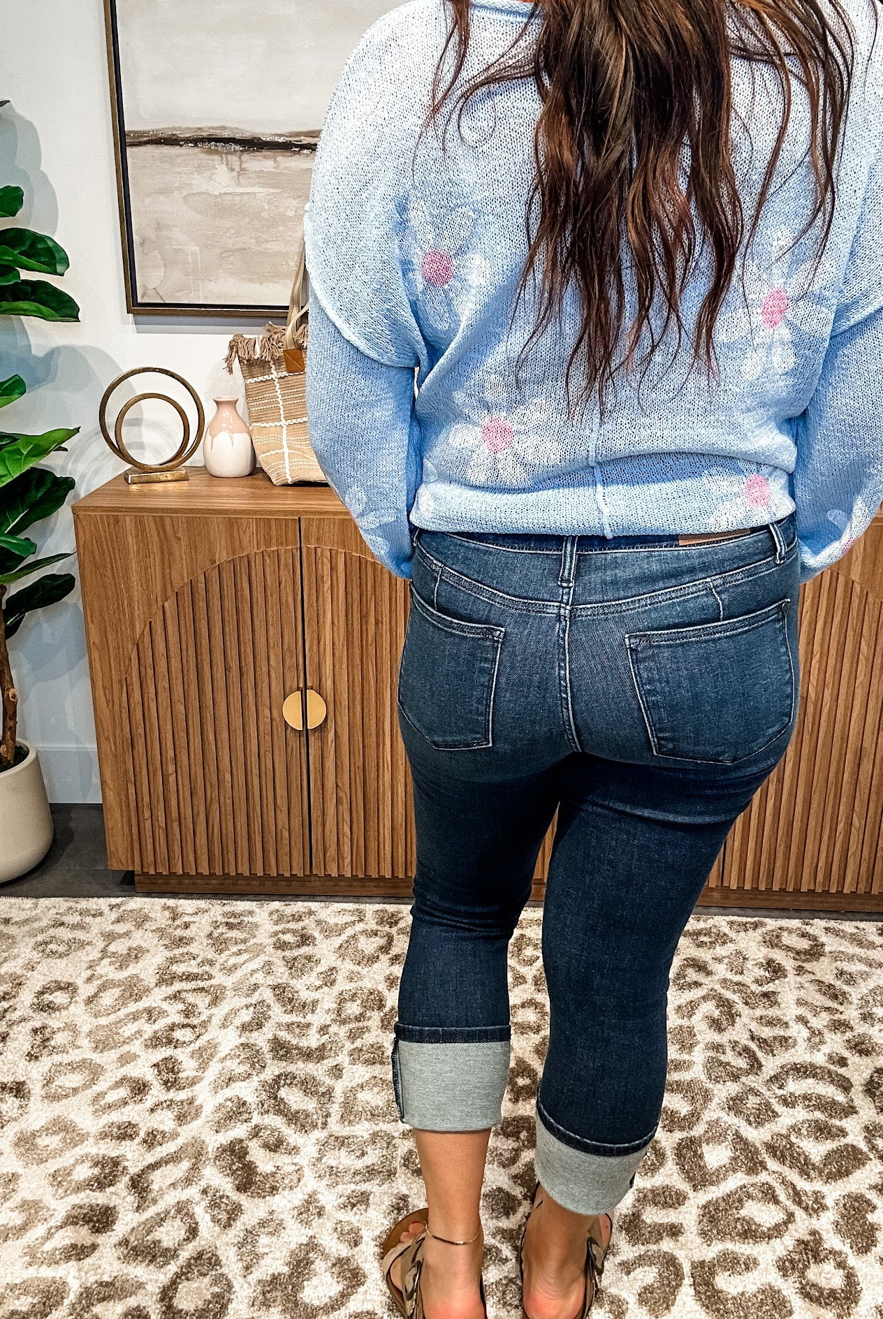 In The Meadows High Waist Capri Denim (0-24W)-200 Denim-Judy Blue-Hello Friends Boutique-Woman's Fashion Boutique Located in Traverse City, MI