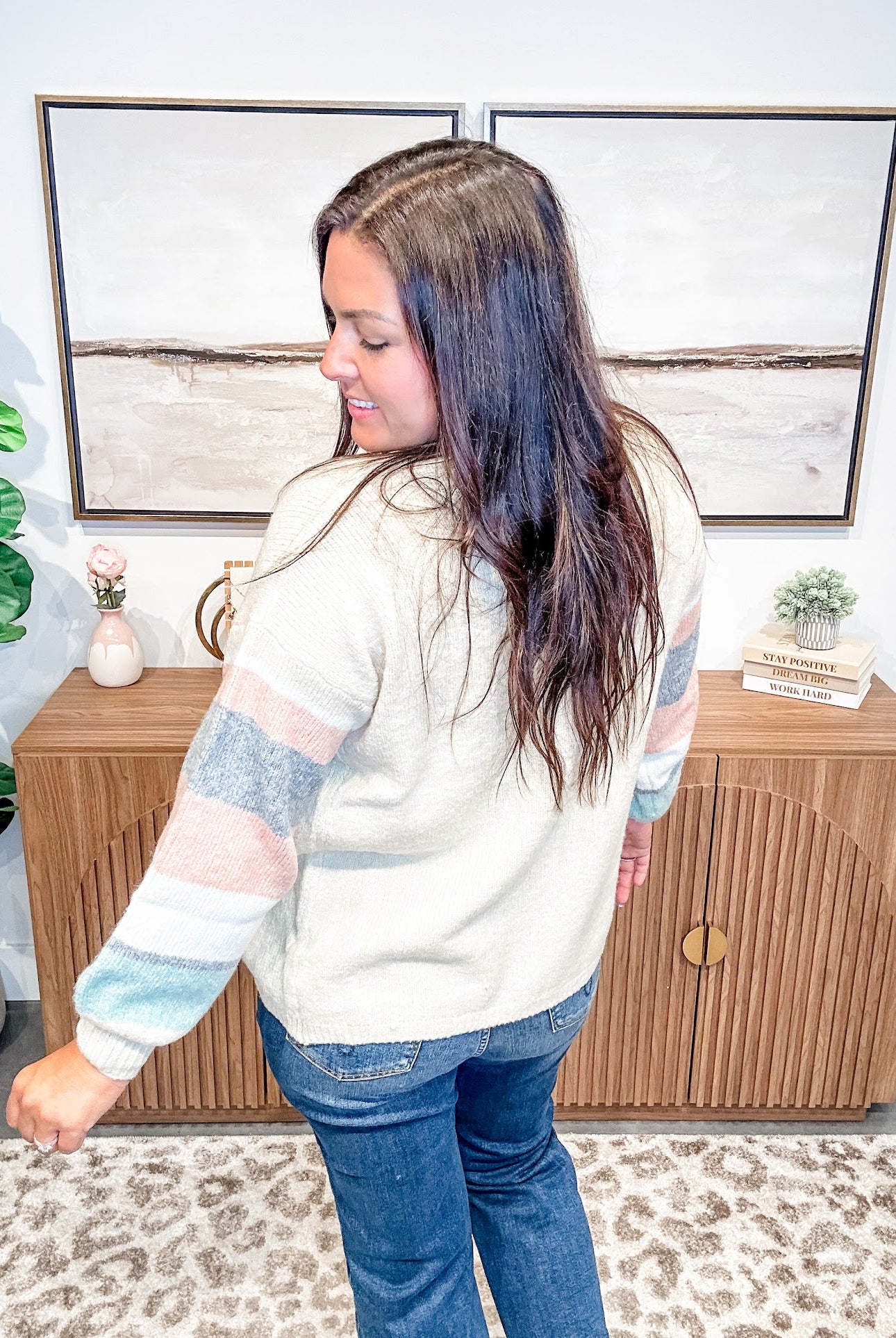The Cozy Contrast Cardigan (S/M-2X/3X)-160 Cardigans/Kimonos-COZY CO-Hello Friends Boutique-Woman's Fashion Boutique Located in Traverse City, MI