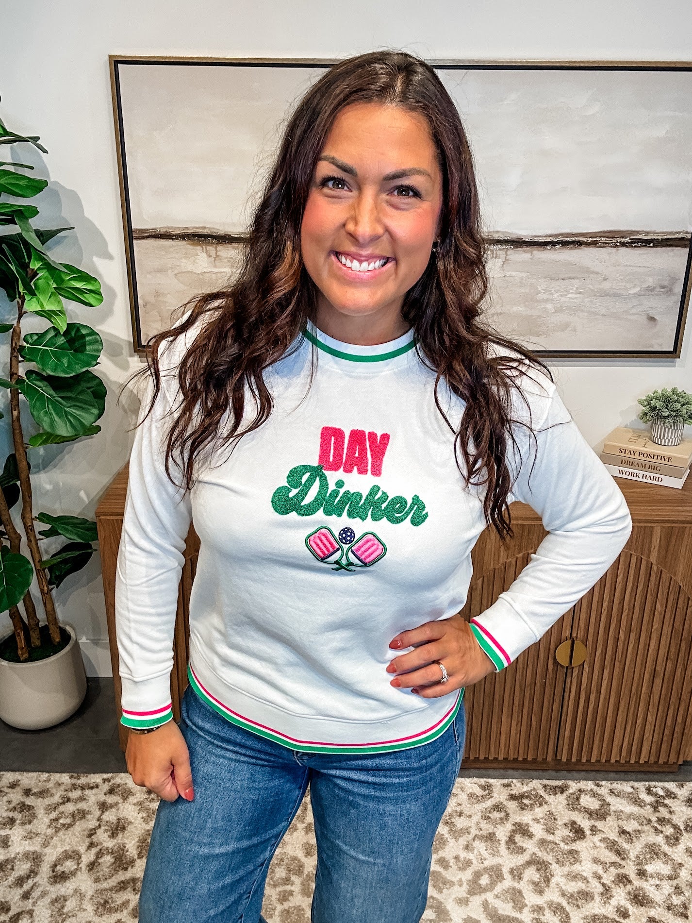 Day Dinker Classic Sweatshirt (S-XL)-130 Graphic Tees-Shiraleah-Hello Friends Boutique-Woman's Fashion Boutique Located in Traverse City, MI