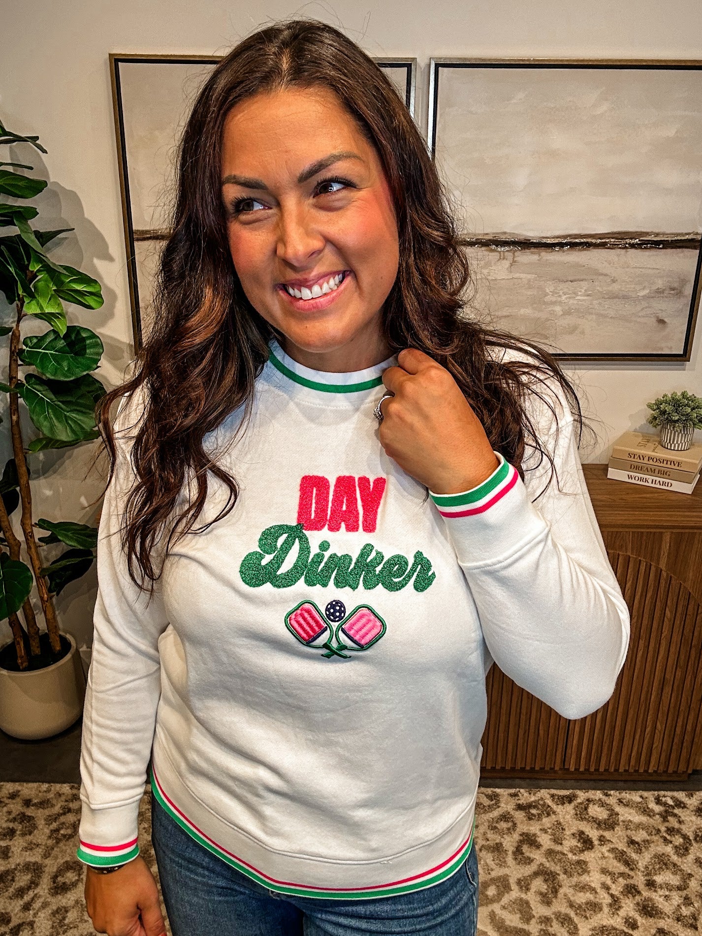 Day Dinker Classic Sweatshirt (S-XL)-130 Graphic Tees-Shiraleah-Hello Friends Boutique-Woman's Fashion Boutique Located in Traverse City, MI