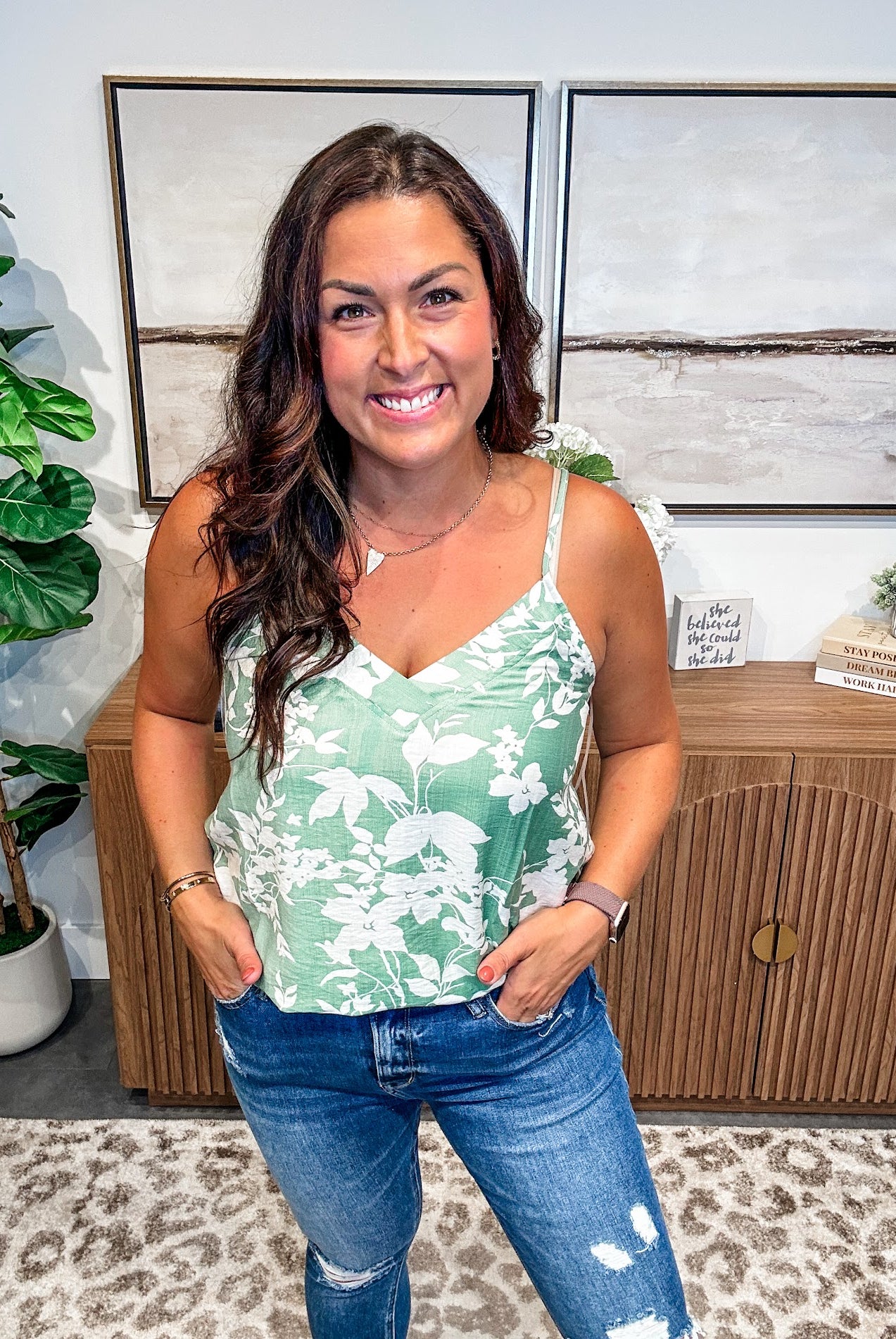 You Take Me Higher Top (S-XL) - SAVE SPRING-120 Sleeveless-Staccato-Hello Friends Boutique-Woman's Fashion Boutique Located in Traverse City, MI