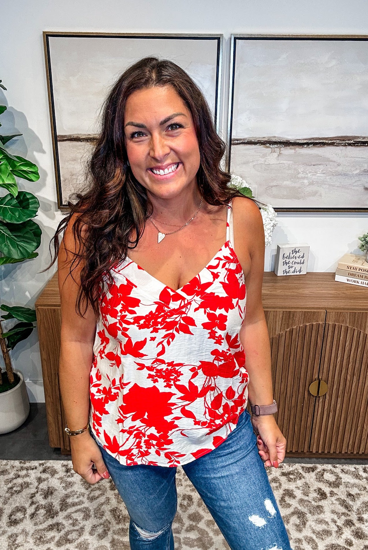 You Take Me Higher Top (S-XL) - SAVE SPRING-120 Sleeveless-Staccato-Hello Friends Boutique-Woman's Fashion Boutique Located in Traverse City, MI