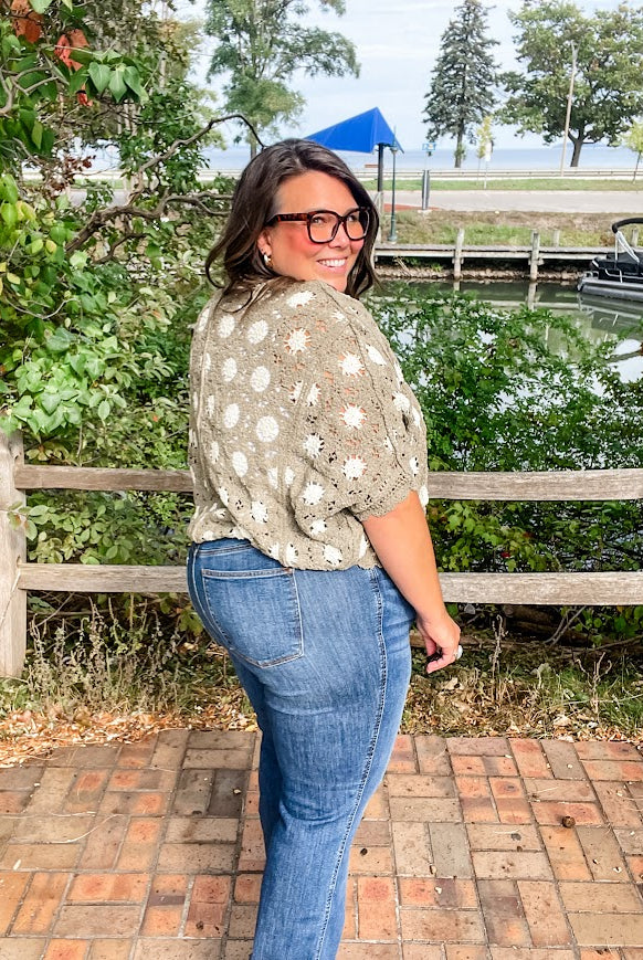 Bloom Haven Chenille Cardigan (OS)-160 Cardigans/Kimonos-POL-Hello Friends Boutique-Woman's Fashion Boutique Located in Traverse City, MI