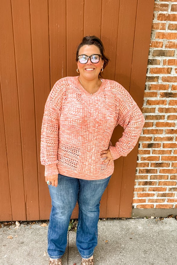 Threaded Vibes Top (S-L)-110 Long Sleeve-Easel-Hello Friends Boutique-Woman's Fashion Boutique Located in Traverse City, MI