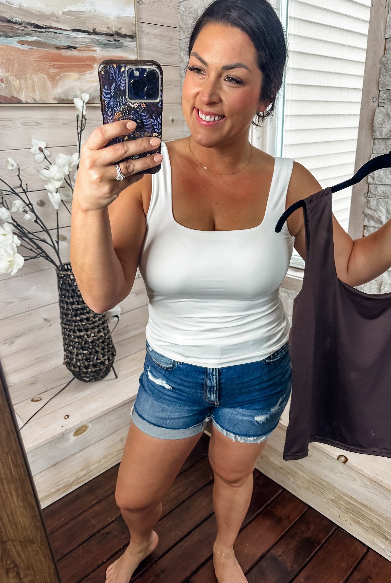 Fade Into You Top (S-3XL)-120 Sleeveless-White Birch-Hello Friends Boutique-Woman's Fashion Boutique Located in Traverse City, MI