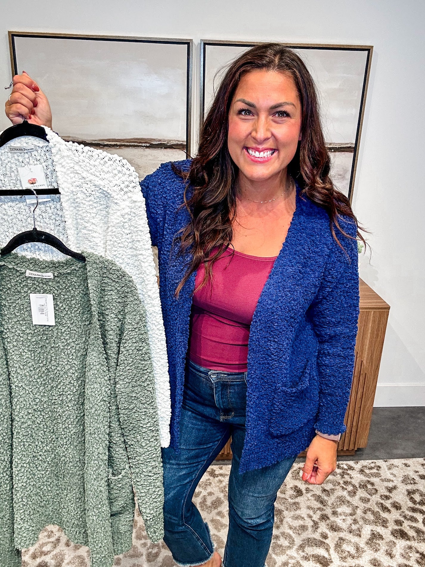 Wrapped Up in You Cardigan (S-XL)-160 Cardigans/Kimonos-Zenana-Hello Friends Boutique-Woman's Fashion Boutique Located in Traverse City, MI