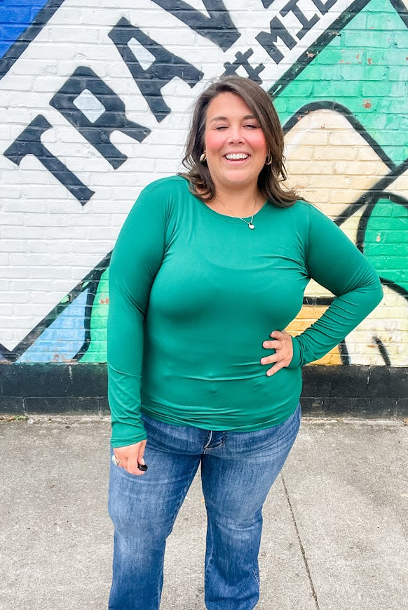 I Lose Control Top (S-3XL)-110 Long Sleeve-Zenana-Hello Friends Boutique-Woman's Fashion Boutique Located in Traverse City, MI
