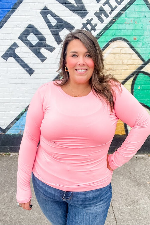 I Lose Control Top (S-3XL)-110 Long Sleeve-Zenana-Hello Friends Boutique-Woman's Fashion Boutique Located in Traverse City, MI