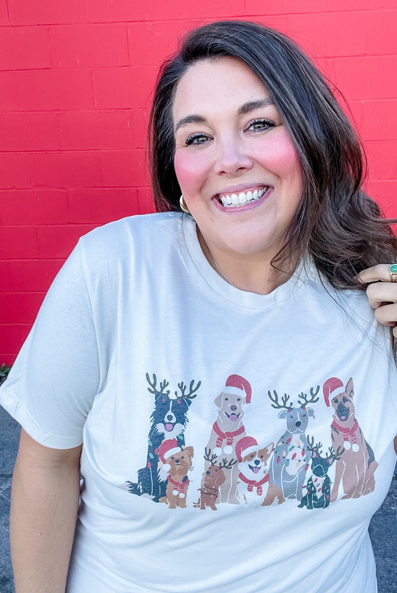 Paws & Claus Tee (S-3XL)-100 Short Sleeve-Willow Poppy-Hello Friends Boutique-Woman's Fashion Boutique Located in Traverse City, MI