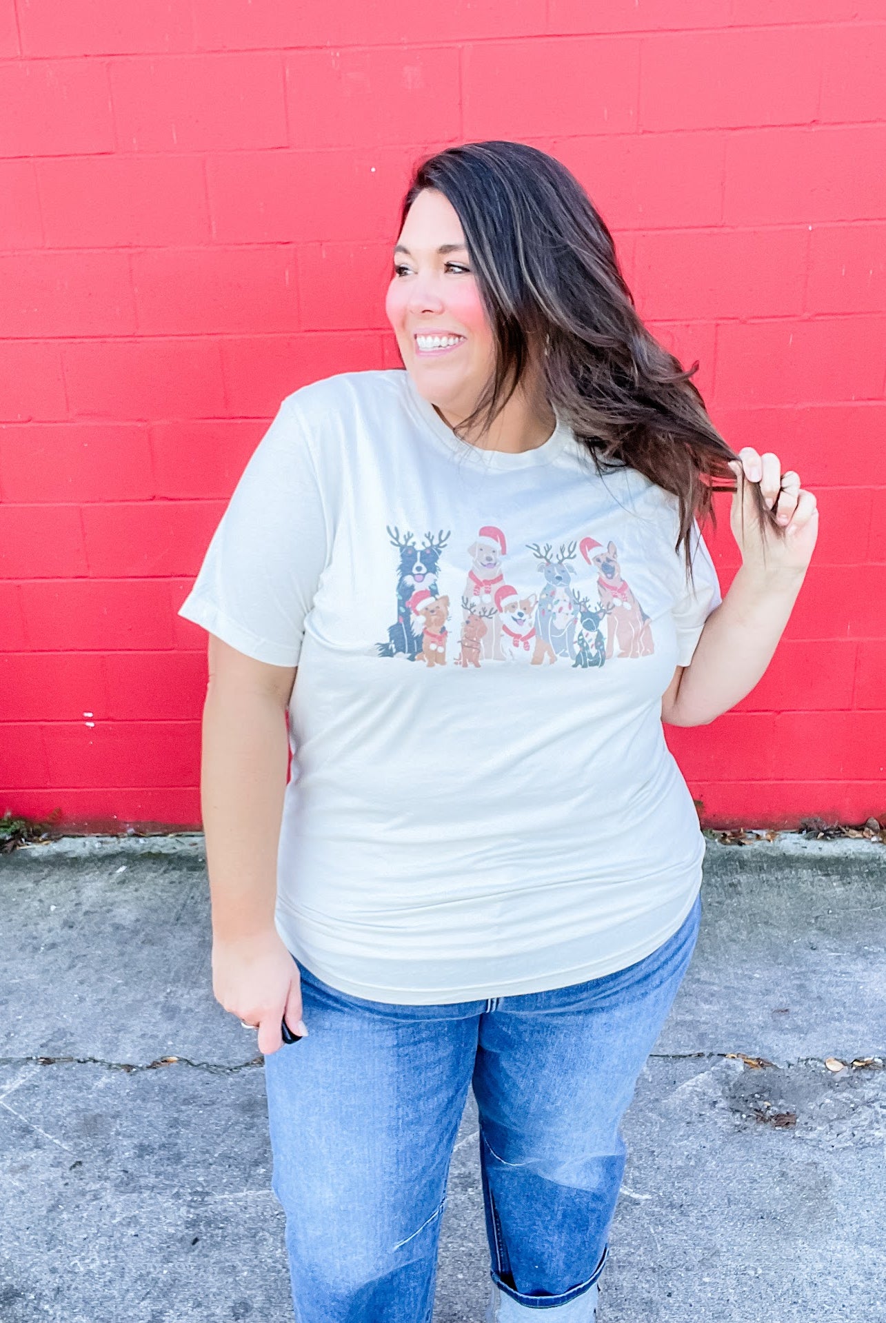 Paws & Claus Tee (S-3XL)-100 Short Sleeve-Willow Poppy-Hello Friends Boutique-Woman's Fashion Boutique Located in Traverse City, MI