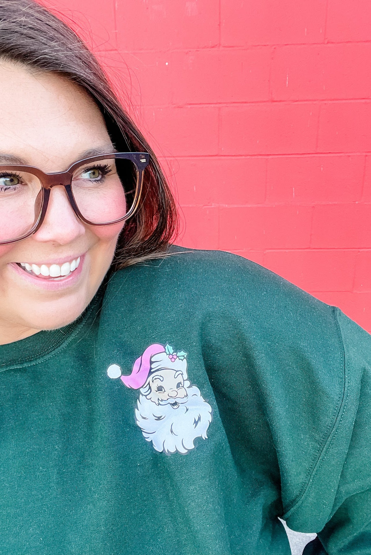 Tis The Season Santa Sweatshirt (S-2XL)-150 Sweatshirts/Hoodies-Refinery Number One LLC-Hello Friends Boutique-Woman's Fashion Boutique Located in Traverse City, MI