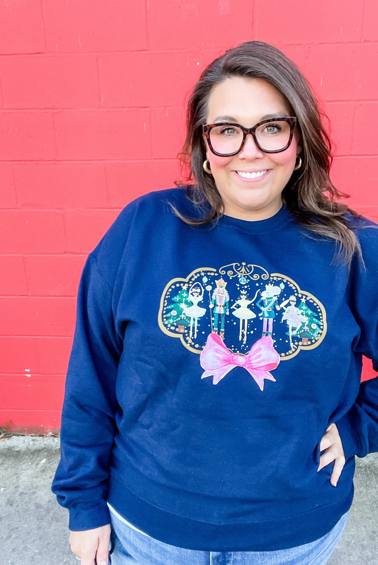 Nutcracker Sweatshirt (S-2XL)-150 Sweatshirts/Hoodies-Refinery Number One LLC-Hello Friends Boutique-Woman's Fashion Boutique Located in Traverse City, MI