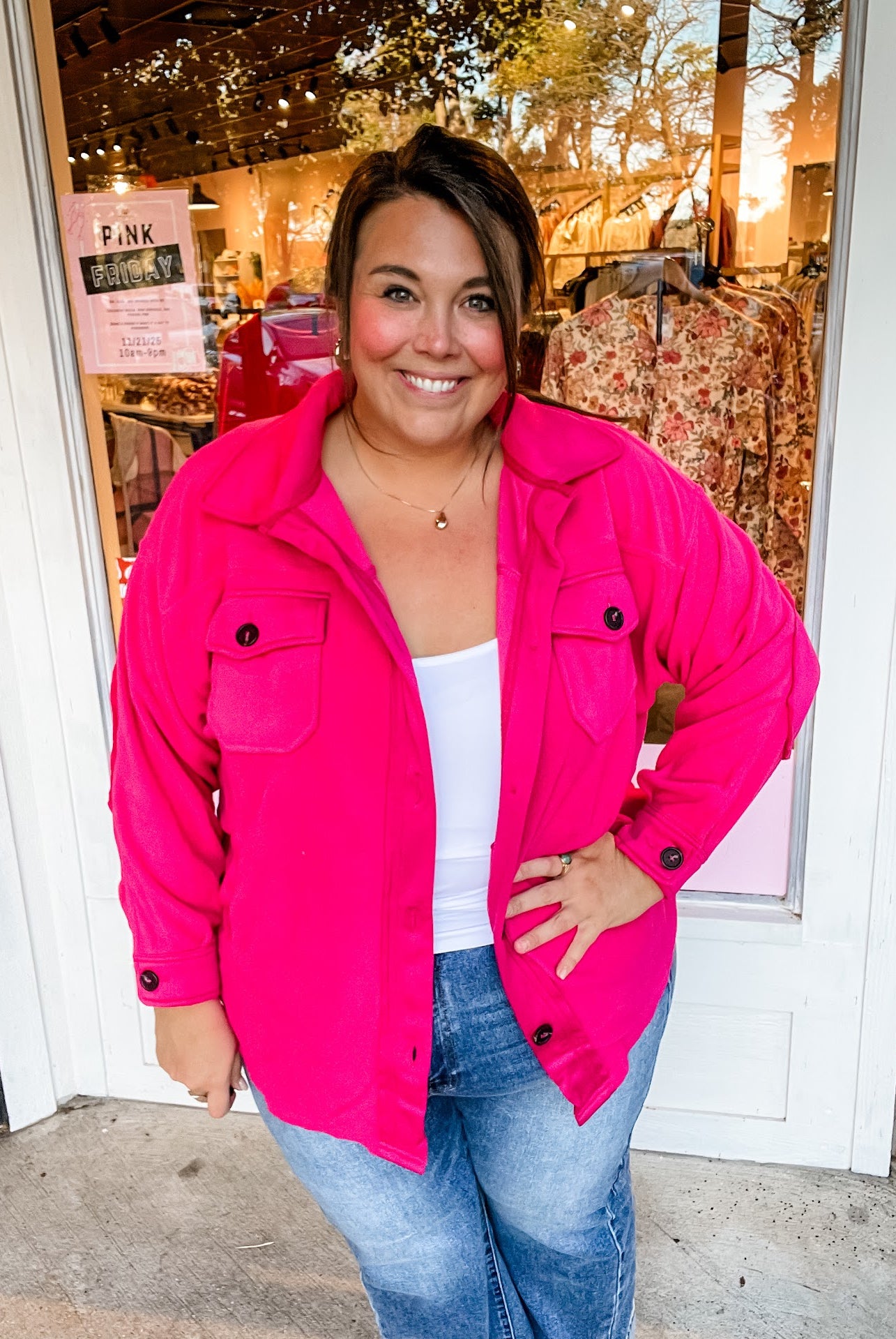 Cozy Comet Fleece Shacket (S-XL)-170 Jackets-Zenana-Hello Friends Boutique-Woman's Fashion Boutique Located in Traverse City, MI