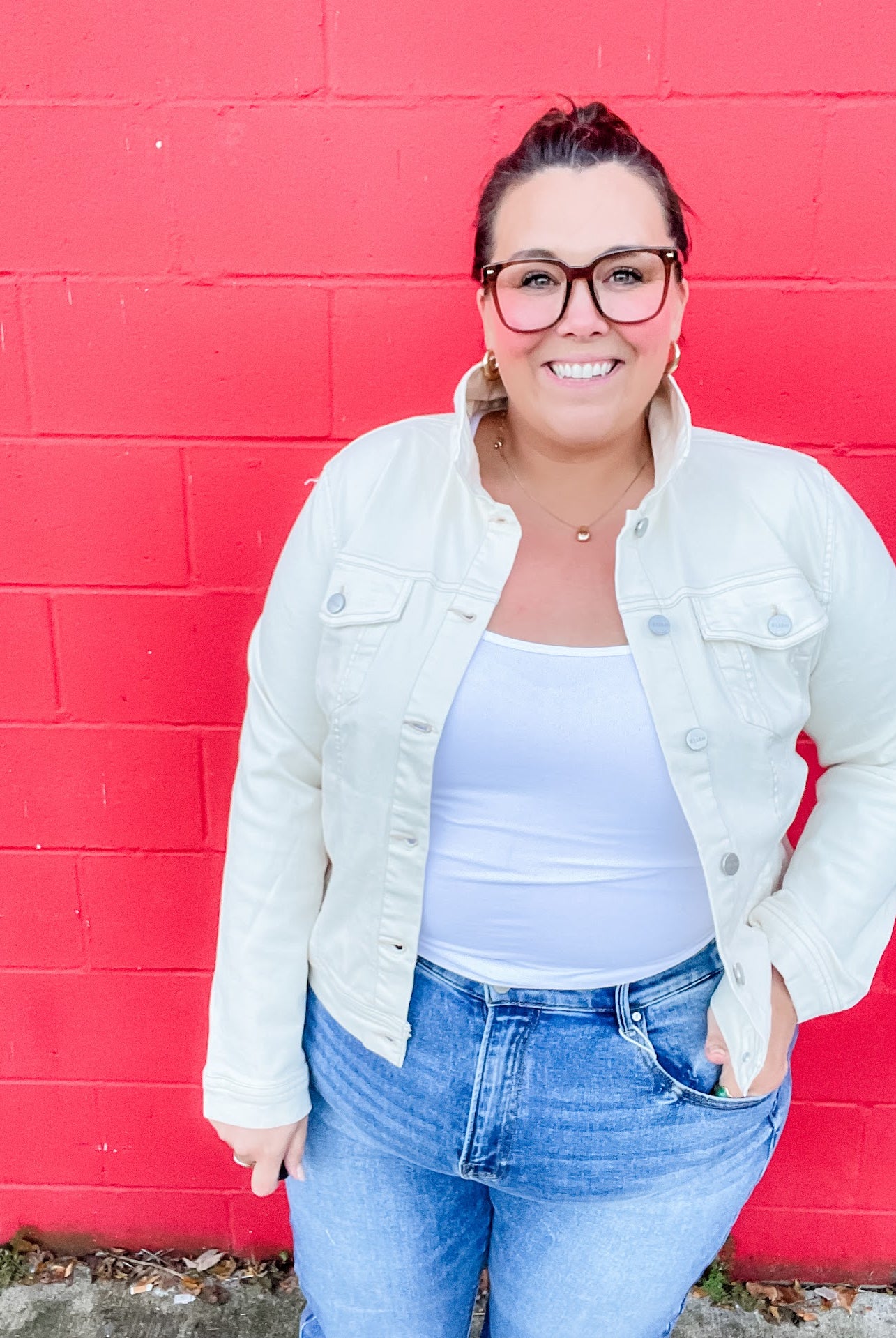 Good Karma Jacket in Ivory (S-3XL)-170 Jackets-RISEN-Hello Friends Boutique-Woman's Fashion Boutique Located in Traverse City, MI