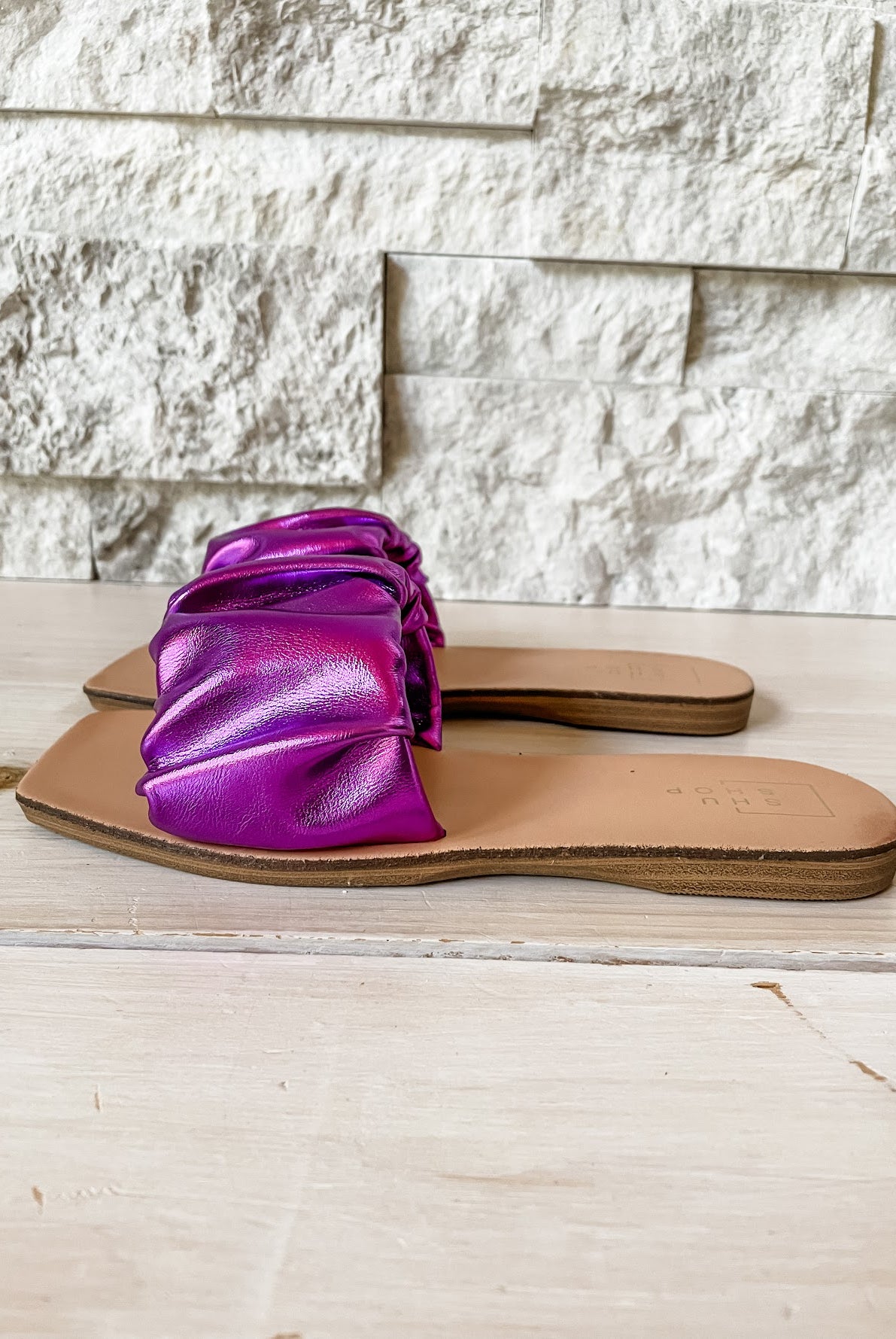 Belinda Slides (6.5-11)-250 Shoes-Shu Shop-Hello Friends Boutique-Woman's Fashion Boutique Located in Traverse City, MI