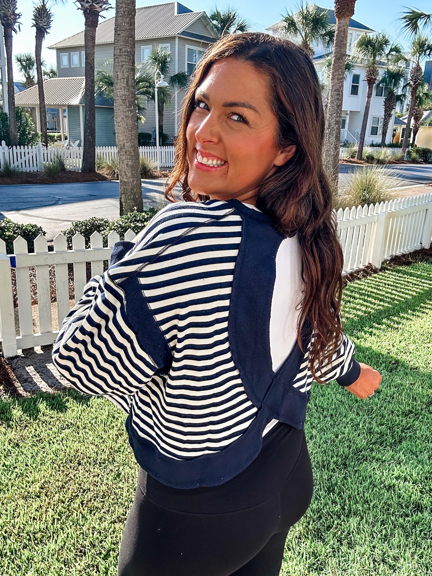 Unapologetic Open Back Tee (S-L)-110 Long Sleeve-Rae Mode-Hello Friends Boutique-Woman's Fashion Boutique Located in Traverse City, MI