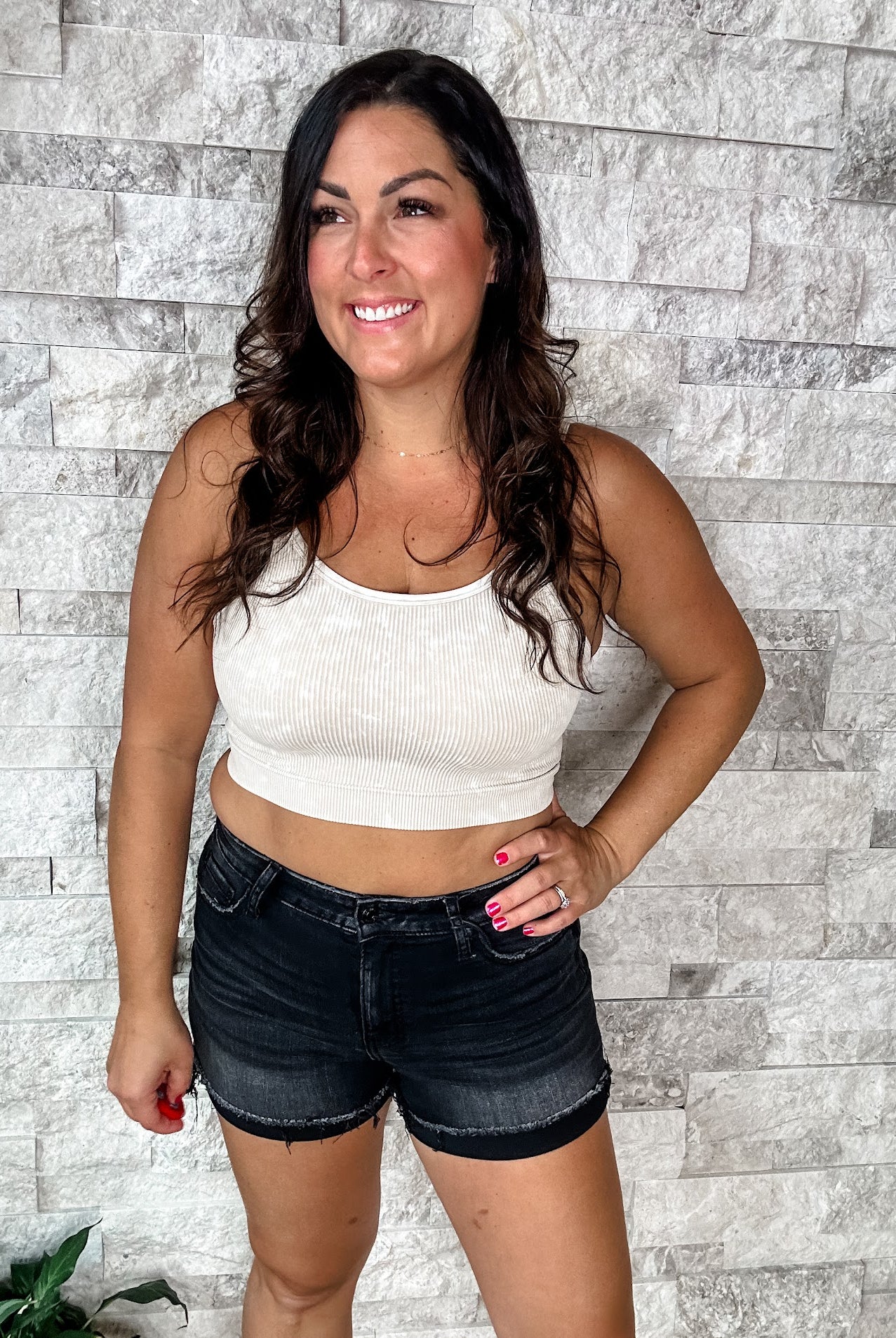 Closing Time Shorts (S-XL)-220 Shorts/Skirts/Skorts-Zenana-Hello Friends Boutique-Woman's Fashion Boutique Located in Traverse City, MI