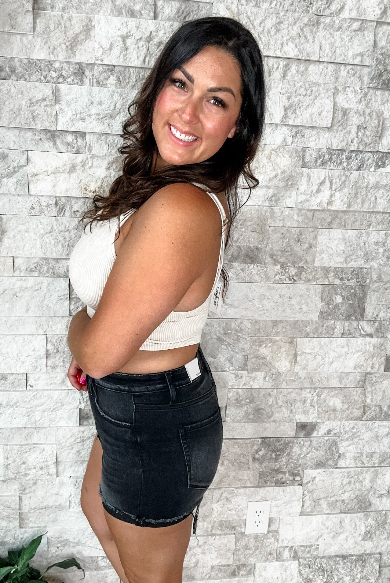 Closing Time Shorts (S-XL)-220 Shorts/Skirts/Skorts-Zenana-Hello Friends Boutique-Woman's Fashion Boutique Located in Traverse City, MI