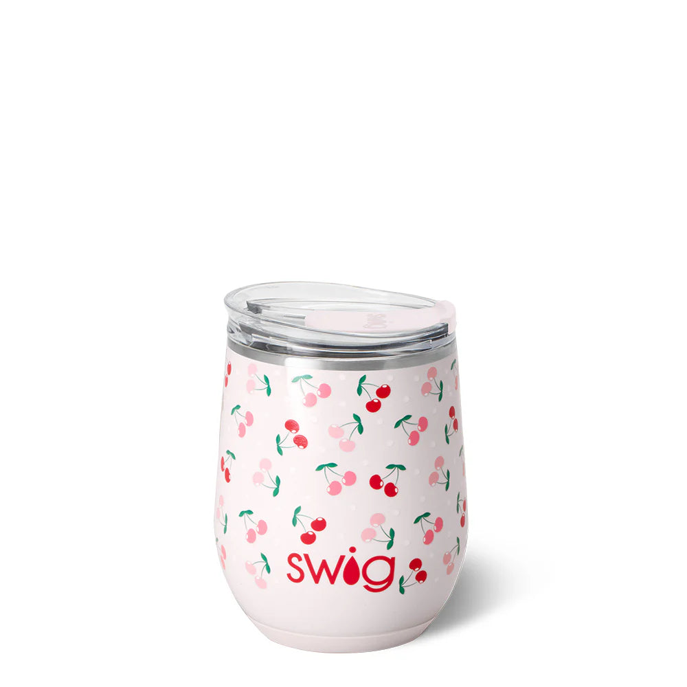Cherry Pie Stemless Wine Cup 12oz-300 Treats/Gift-Swig Life-Hello Friends Boutique-Woman's Fashion Boutique Located in Traverse City, MI