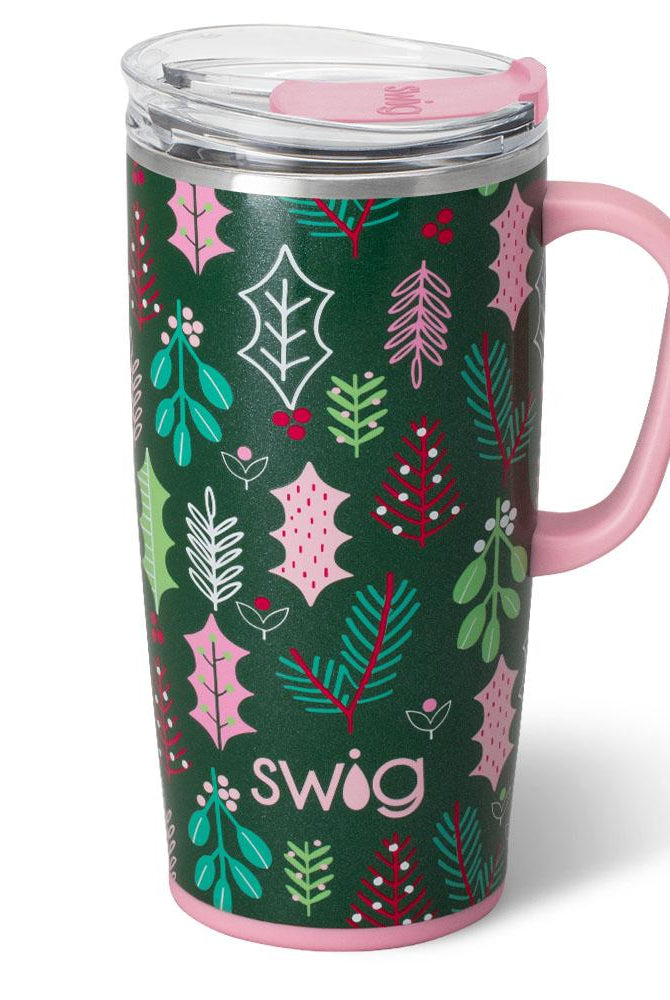 Merry Mistletoe Travel Mug 22oz-300 Treats/Gift-Swig Life-Hello Friends Boutique-Woman's Fashion Boutique Located in Traverse City, MI