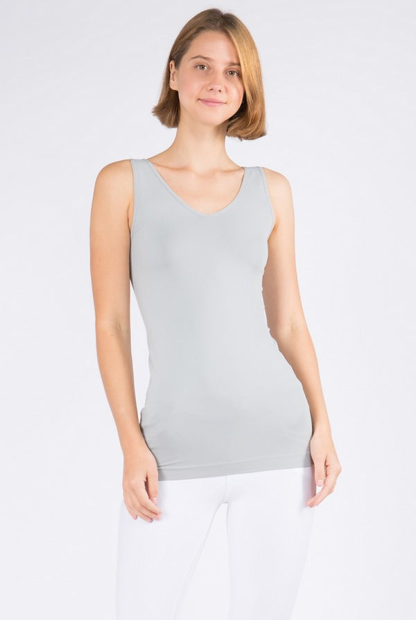 Buttersoft Reversible V/U Seamless Tank - Grey