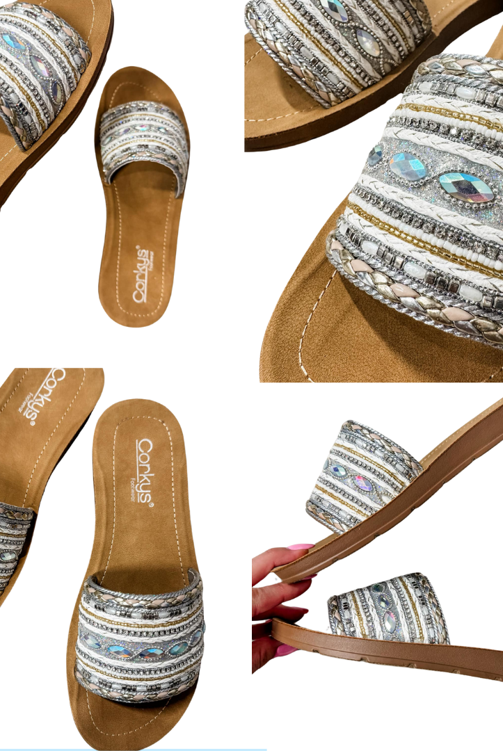 The Vacation Mode Sandals (7-11)-250 Shoes-Corky's Footwear-Hello Friends Boutique-Woman's Fashion Boutique Located in Traverse City, MI