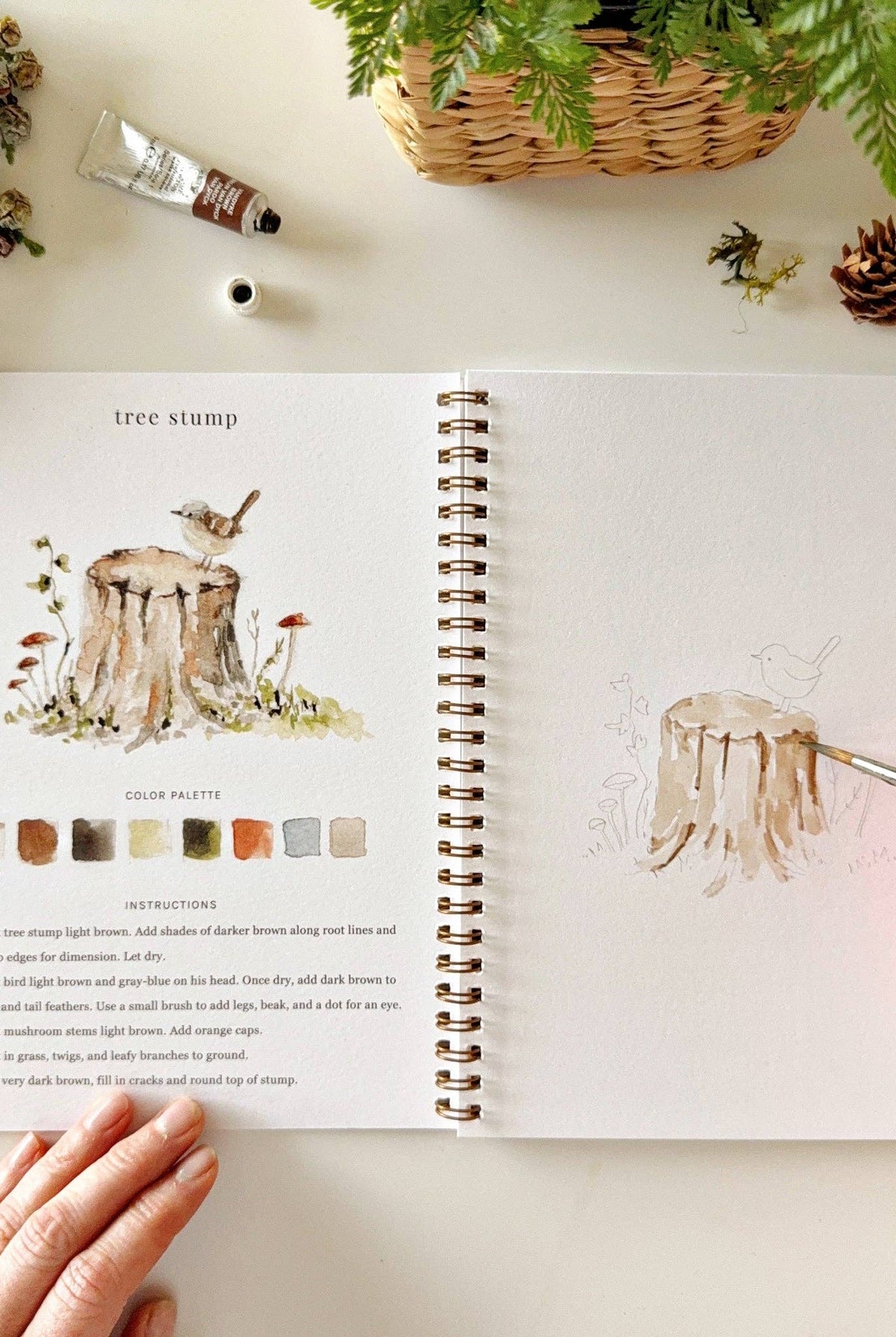 Woodland Watercolor Workbook-300 Treats/Gift-emily lex studio-Hello Friends Boutique-Woman's Fashion Boutique Located in Traverse City, MI
