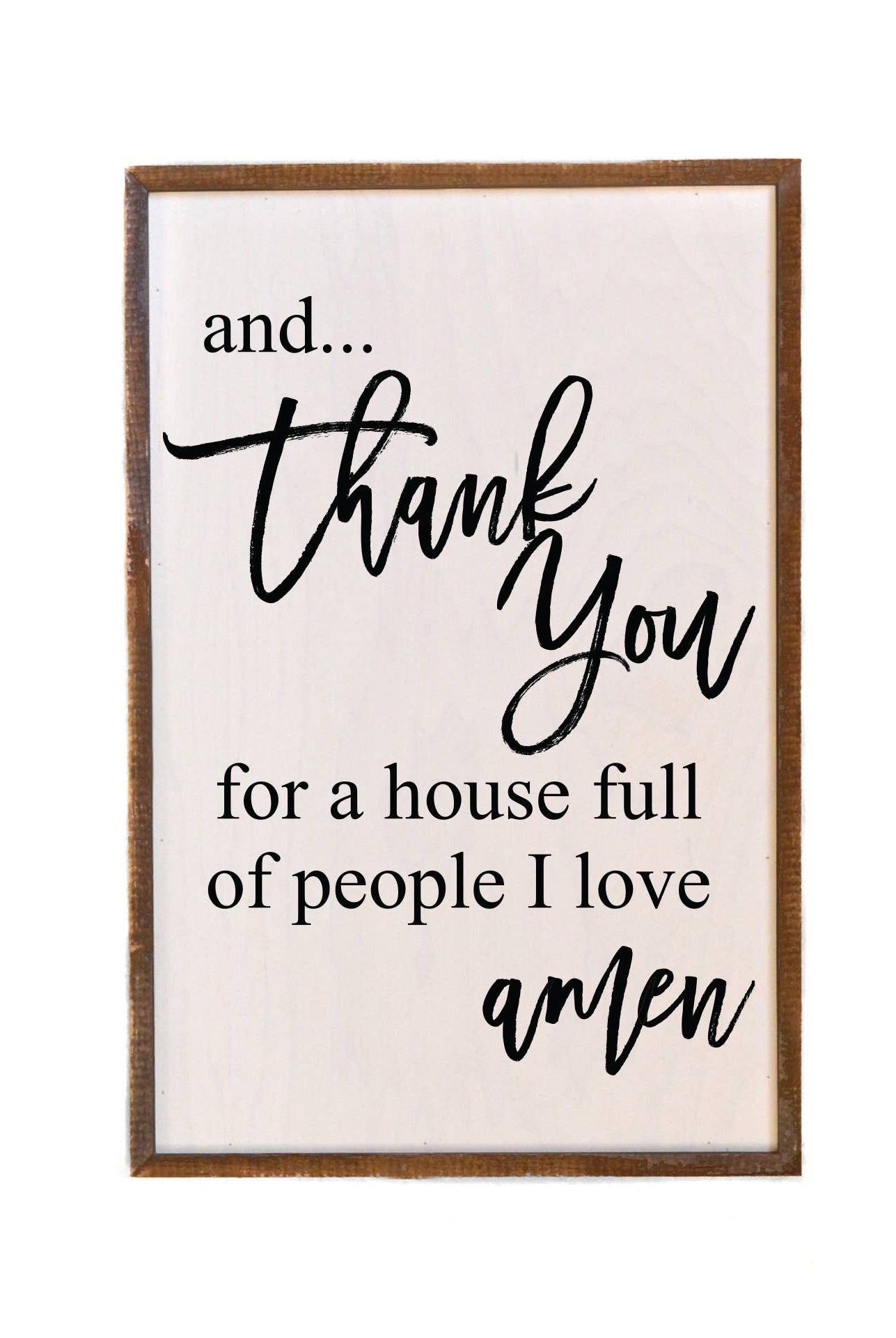 “And Thank You For A House” – Rustic Wooden Box Sign-300 Treats/Gift-Driftless Studios-Hello Friends Boutique-Woman's Fashion Boutique Located in Traverse City, MI