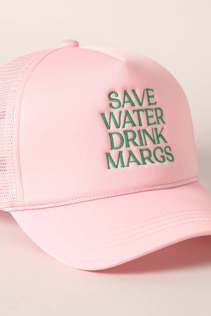 Save Water Drink Margs Trucker Cap-280 Other Accessories-Fashion City-Hello Friends Boutique-Woman's Fashion Boutique Located in Traverse City, MI