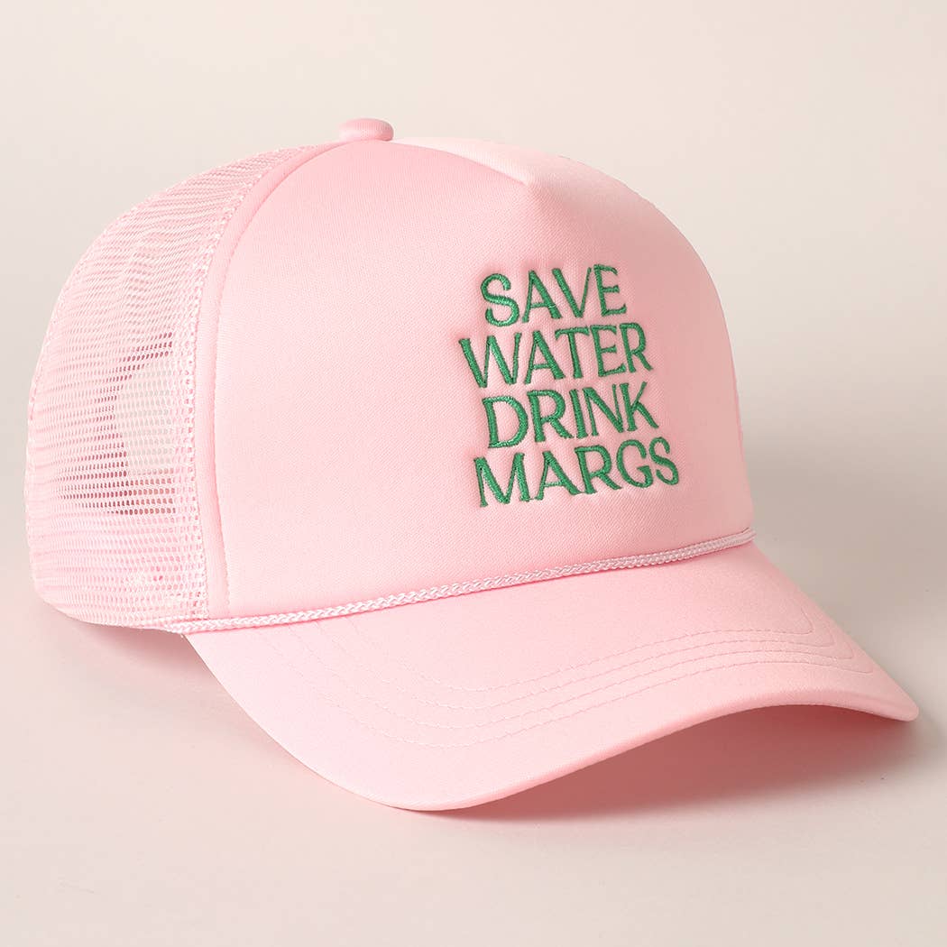 Save Water Drink Margs Trucker Cap-280 Other Accessories-Fashion City-Hello Friends Boutique-Woman's Fashion Boutique Located in Traverse City, MI