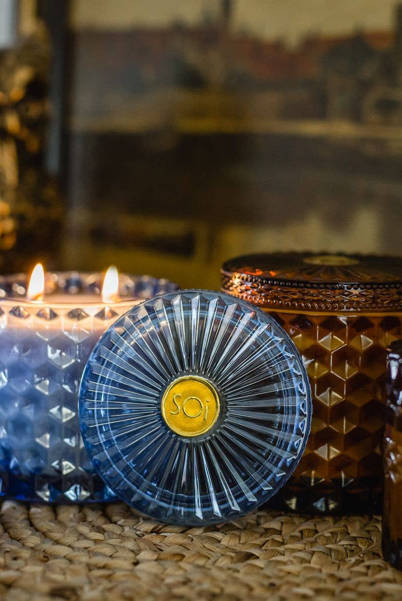Santorini Breeze 15oz Shimmer Candle 2 wick-300 Treats/Gift-The SOi Company-Hello Friends Boutique-Woman's Fashion Boutique Located in Traverse City, MI