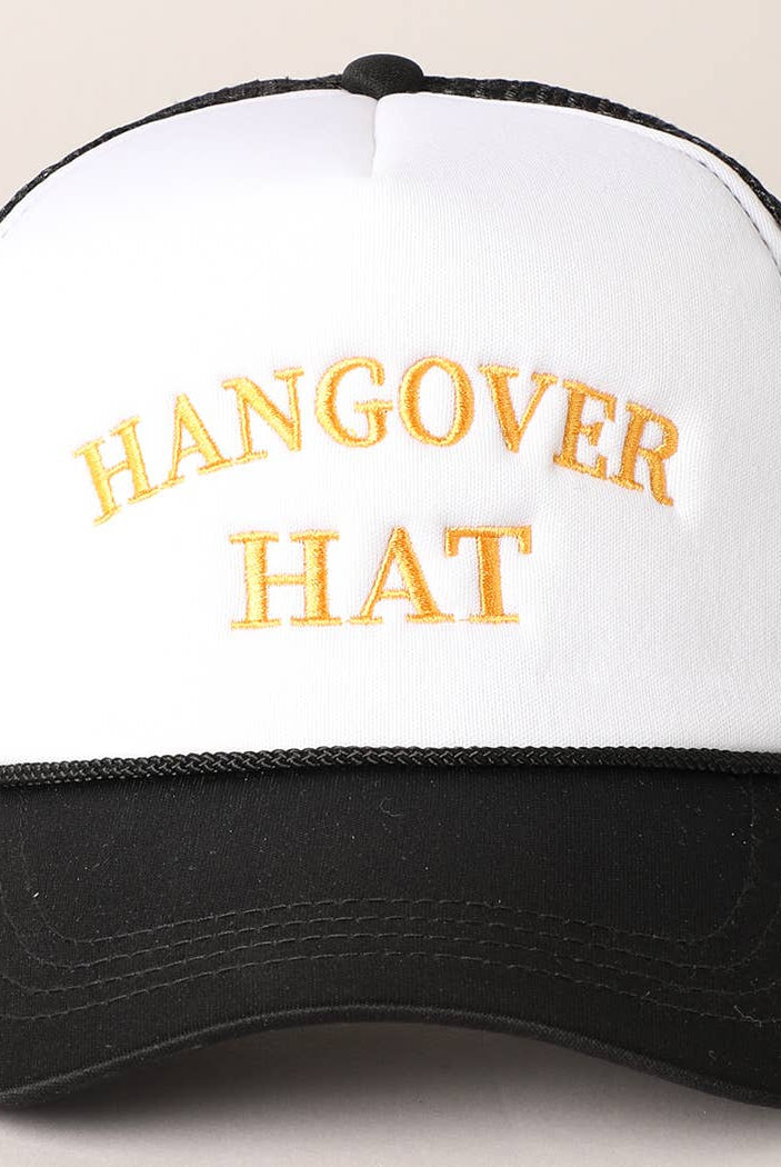 Hangover Hat Trucker Cap-280 Other Accessories-Fashion City-Hello Friends Boutique-Woman's Fashion Boutique Located in Traverse City, MI