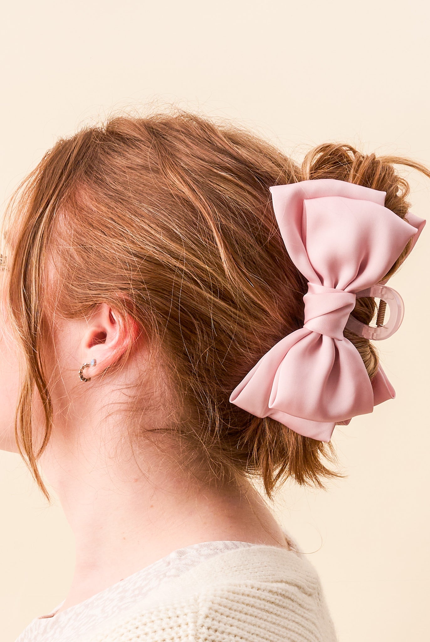 Satin Bow Claw Clip-290 Beauty-faire - The Darling Effect-Hello Friends Boutique-Woman's Fashion Boutique Located in Traverse City, MI