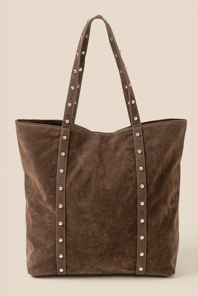 Studded Strap Tote Bag-260 Bags-Anarchy Street-Hello Friends Boutique-Woman's Fashion Boutique Located in Traverse City, MI