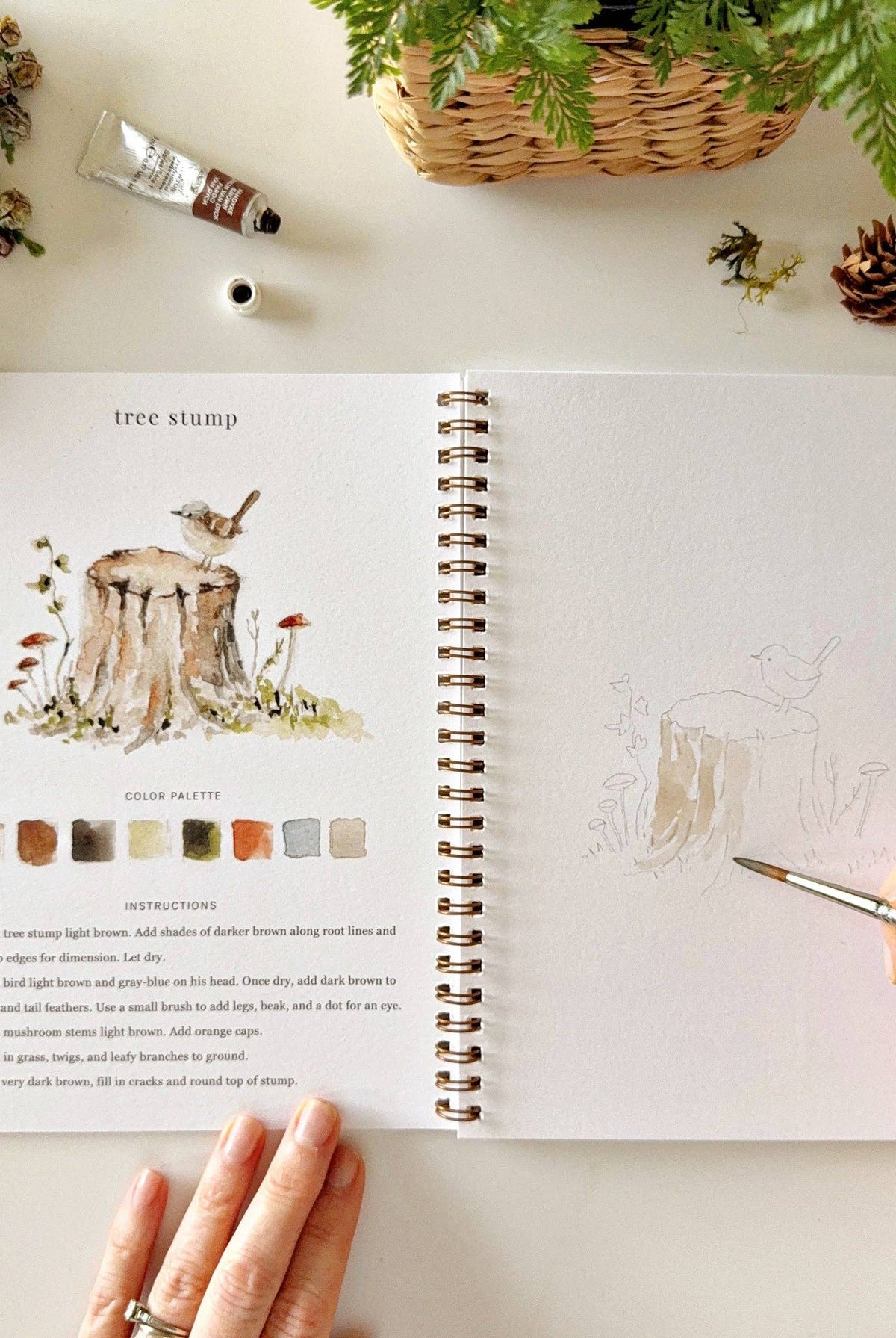 Woodland Watercolor Workbook-300 Treats/Gift-emily lex studio-Hello Friends Boutique-Woman's Fashion Boutique Located in Traverse City, MI