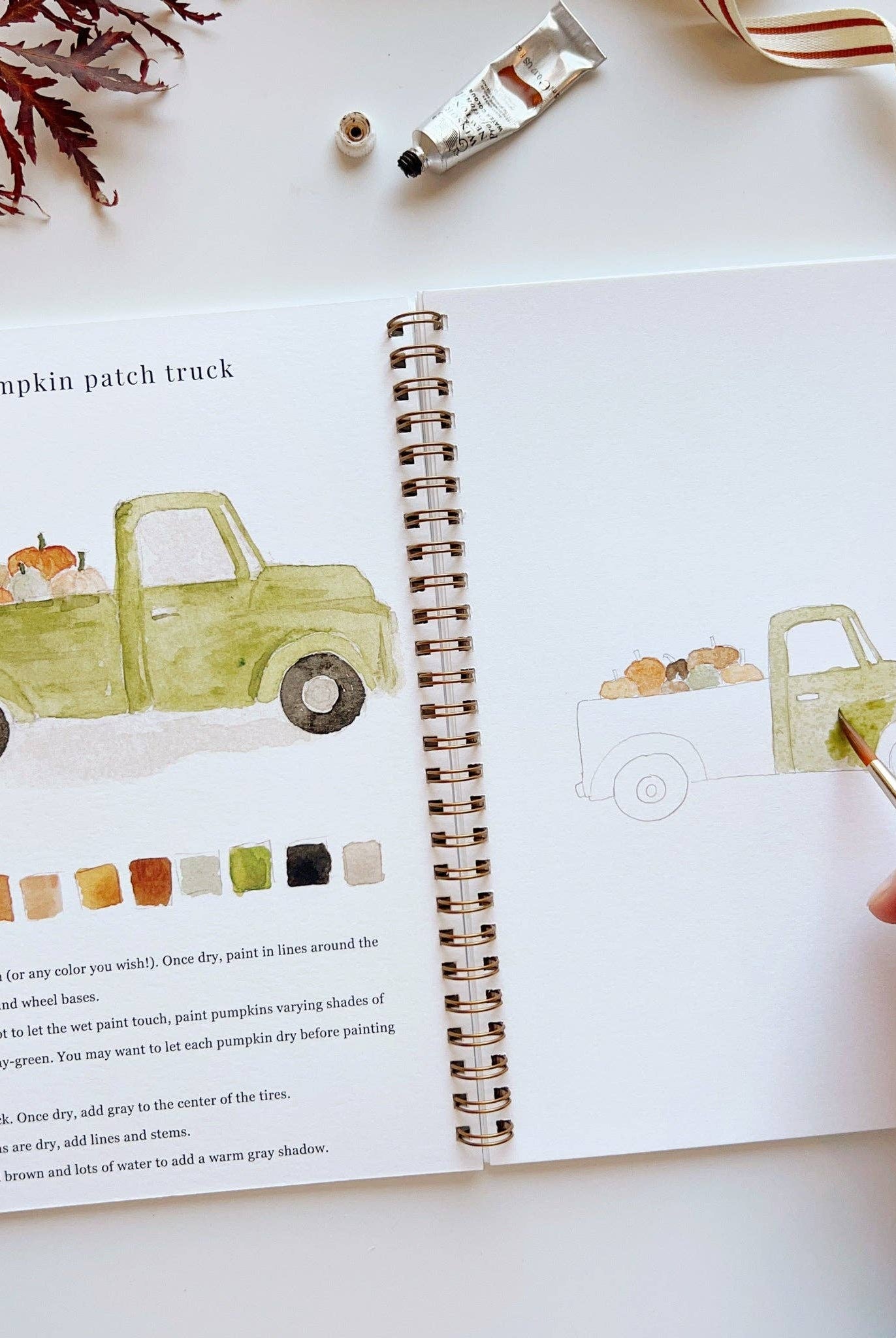 Autumn Bliss Watercolor Workbook-300 Treats/Gift-emily lex studio-Hello Friends Boutique-Woman's Fashion Boutique Located in Traverse City, MI