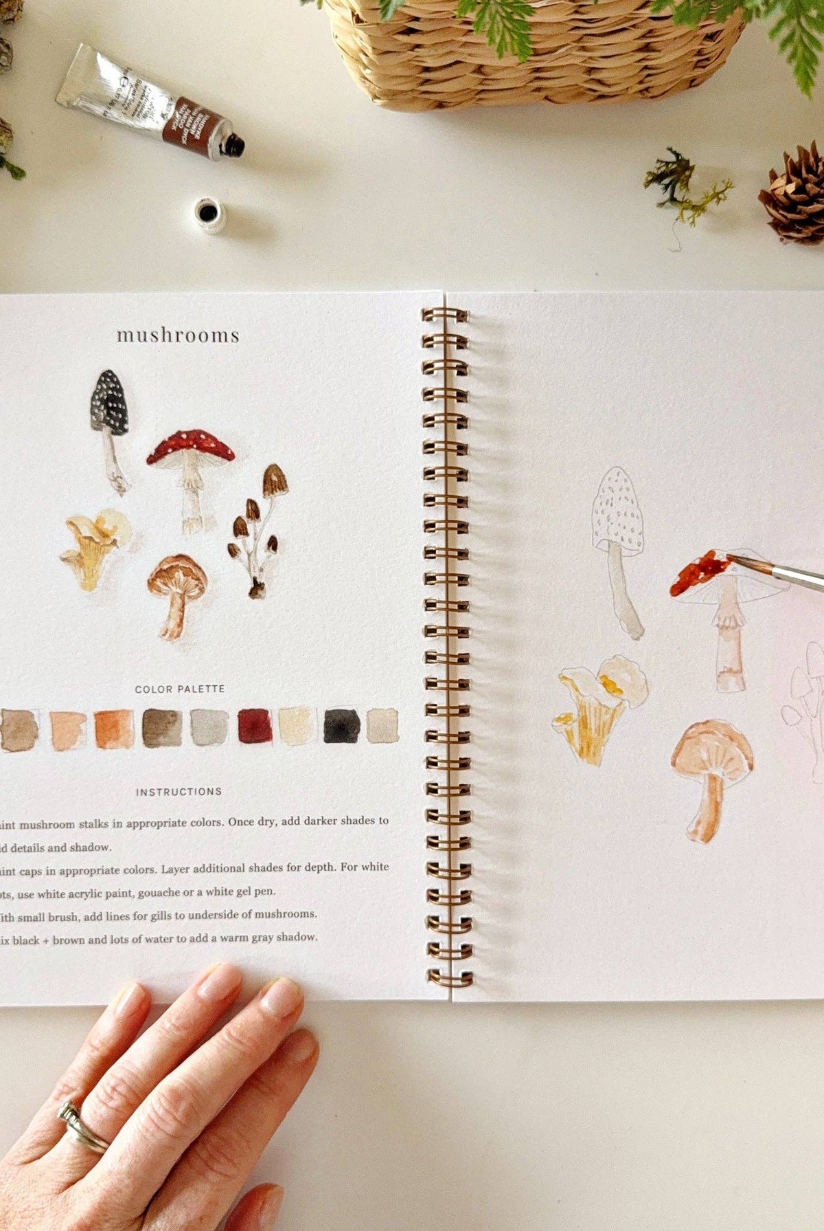 Woodland Watercolor Workbook-300 Treats/Gift-emily lex studio-Hello Friends Boutique-Woman's Fashion Boutique Located in Traverse City, MI